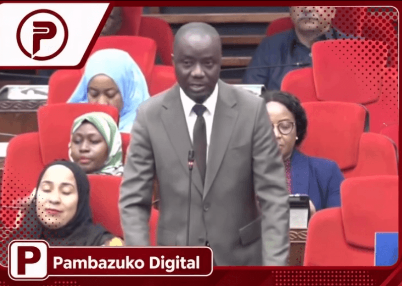 Musukuma akimwelezea Ndejembi bungeni.
